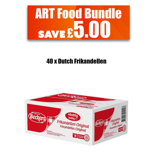 Art Foodshop Bundle Dutch Frozen Frikandel Pork Noodles Beef Bites Croquettes Box Of 4 - Image 2