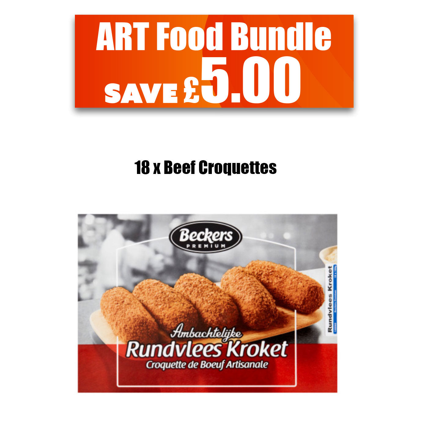 Art Foodshop Bundle Dutch Frozen Frikandel Pork Noodles Beef Bites Croquettes Box Of 4 - Image 5