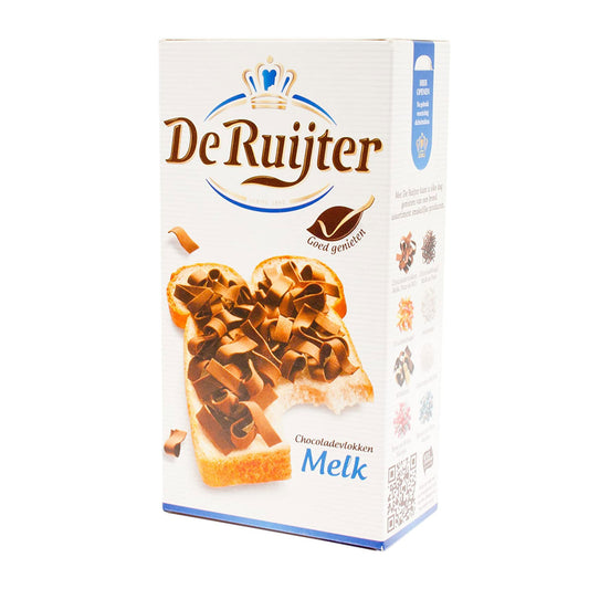 De Ruijter Milk Chocolate Flakes - 300g - Rich & Creamy Dutch Classic - Perfect for Decorating Cakes & Toasting! - Image 1