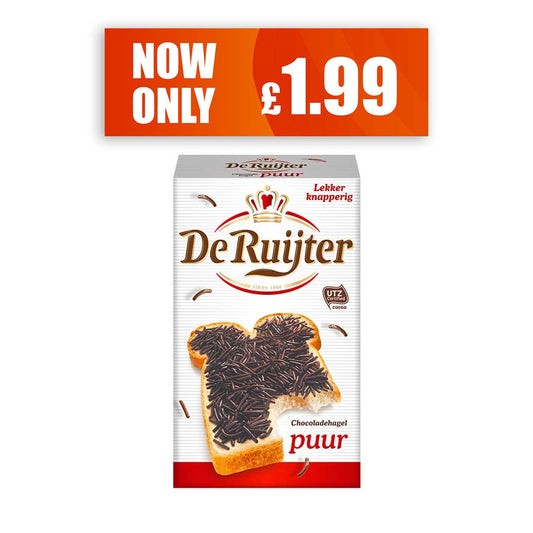 De Ruijter Dark Chocolate Sprinkles 380g - Dutch Food - Rich and Sweet Flavor - Image 1