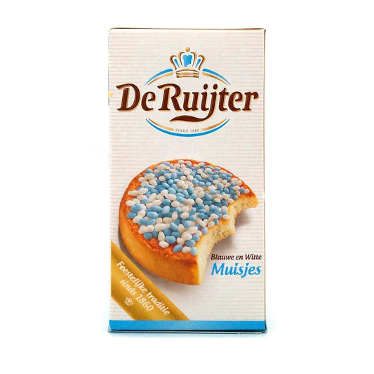 De Ruijter Muisjes Blue & White 280g Dutch Topping for Celebrations & Good Luck Try the Traditional Taste! - Image 2