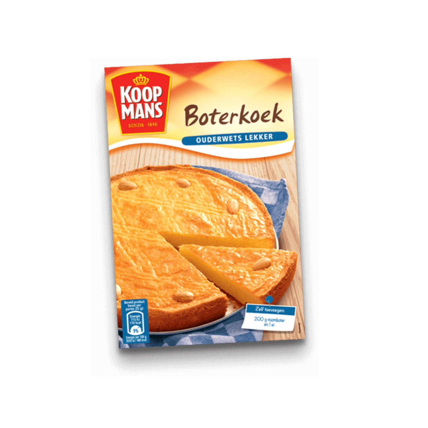 Koopmans Butter Cook Mix - Authentic Dutch Food Recipe - ART Food Store Boterkoek - Quick & Easy to Make! - Image 1